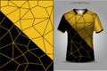 Abstract Football Jersey Geometric Pattern Mockup Template Sport T shirt Design