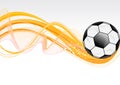 Abstract football wave background