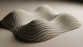 Abstract form with smooth wave like patterns and a sand like Royalty Free Stock Photo
