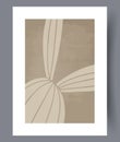 Abstract forms scandinavian fantasy wall art print