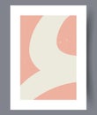 Abstract forms simple minimalism wall art print