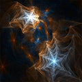 Digital computer fractal art abstract fractals, mystery space cobweb