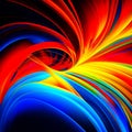 Abstract fractal background, AI Royalty Free Stock Photo