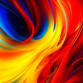 Abstract fractal background, AI Royalty Free Stock Photo