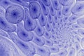 Abstract fractal background. Blue bubbles in spiral