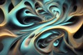 abstract fractal background with circles, colored abstract wavy illustration.