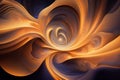 abstract fractal background with circles, colored abstract wavy illustration.