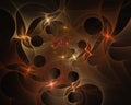 Abstract fractal background color light spiral Royalty Free Stock Photo