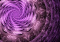 Abstract fractal background, texture, illustration, spiral Royalty Free Stock Photo