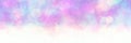 Abstract fractal colorful blue pink purple lilac rose cloudy watercolor paint background with heaven bokeh white lights Royalty Free Stock Photo