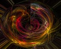 Abstract fractal, dynamic effect surreal explosion fantasy imagination design explosion, fantastic Royalty Free Stock Photo