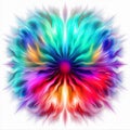 Vibrant Abstract Flower In Motion - Colorful Energy Explosion Art Royalty Free Stock Photo