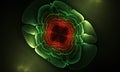 Abstract fractal flower pattern background. Royalty Free Stock Photo