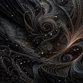 Abstract fractal. Fractal art background for creative design. Royalty Free Stock Photo