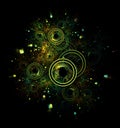 Abstract Fractal Grunge Background - Fractal Art Royalty Free Stock Photo