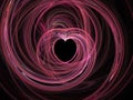 Abstract fractal heart Royalty Free Stock Photo