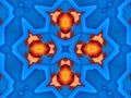 Abstract fractal kaleidoscope background. Abstract fractal. geometry  pattern abstract background. Royalty Free Stock Photo