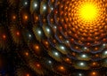 Abstract Fractal Laminate Concentric Background - Fractal Art Royalty Free Stock Photo