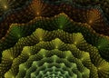 Abstract Fractal Laminate Scallop Background - Fractal Art