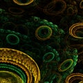 Abstract Fractal Melting Background - Fractal Art Royalty Free Stock Photo