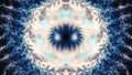 Abstract fractal mythical night owl