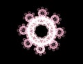 Abstract fractal patterns and shapes. Fractal texture for prints Royalty Free Stock Photo