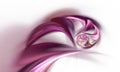 Abstract fractal pink feather