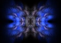 Abstract Fractal Pinnate Winged Background - Fractal Art