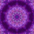 Fractal Purple Abstract Mandala. Art.