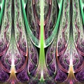 Abstract fractal rainbow pattern