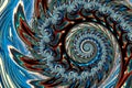 Abstract fractal spiral - digitally generated imageAbstract frac Royalty Free Stock Photo