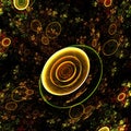 Abstract Fractal Surface Background - Fractal Art - 3D image Royalty Free Stock Photo