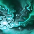 Abstract fractal swirls with smoke texture