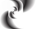 Abstract fractal twirl as logo, background Royalty Free Stock Photo