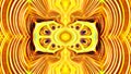 Abstract fractal yellow psychedelic background
