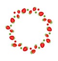 Abstract Frame Made of Strawberry Royalty Free Stock Photo