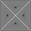 Abstract Frame Multiple Perspective Triangle Base Negative