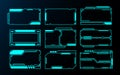 Abstract frame set technology future interface hud Royalty Free Stock Photo