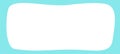 Abstract frame shape vector design blue white color for web banner image or picture and text copy space modern simple cartoon