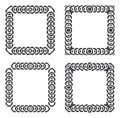 Abstract frames grayscale set