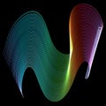 Abstract freezelight curves Royalty Free Stock Photo