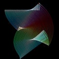 Abstract freezelight curves Royalty Free Stock Photo