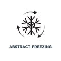 Abstract freezing icon. Simple element illustration. Abstract fr