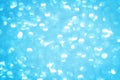 Abstract fresh blue bokeh light