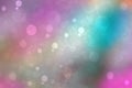 Abstract fresh vivid colorful gradient blue pink fantasy rainbow background texture with smooth rays and defocused bokeh lights. Royalty Free Stock Photo