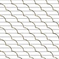 Abstract frill line diagonal vector pattern. Royalty Free Stock Photo