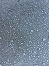 Frost on metal car top with blur effect in black and white. background and texture for design Royalty Free Stock Photo