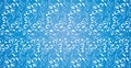 Abstract frosty patterns, panoramic blue and white web pattern background - Vector Royalty Free Stock Photo