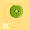 Abstract Fruit Background for Restaurant Menucard Royalty Free Stock Photo