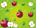 Abstract fruit Illustration apple red